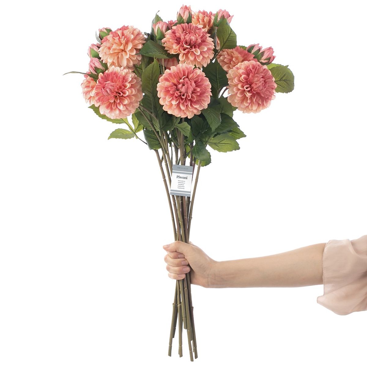 Artificial Flower PEONY Coral Color Modern Style AmeliaHome