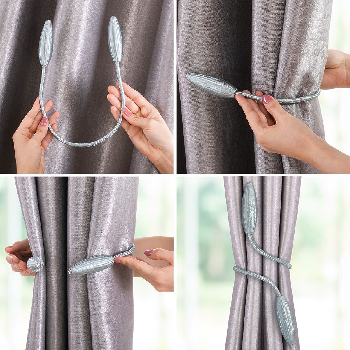Curtains - Accessories BRAMPTON Lilac Color ameliahome