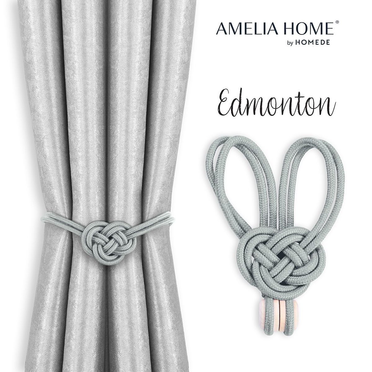 Curtains - Accessories EDMONTON Color Grey ameliahome