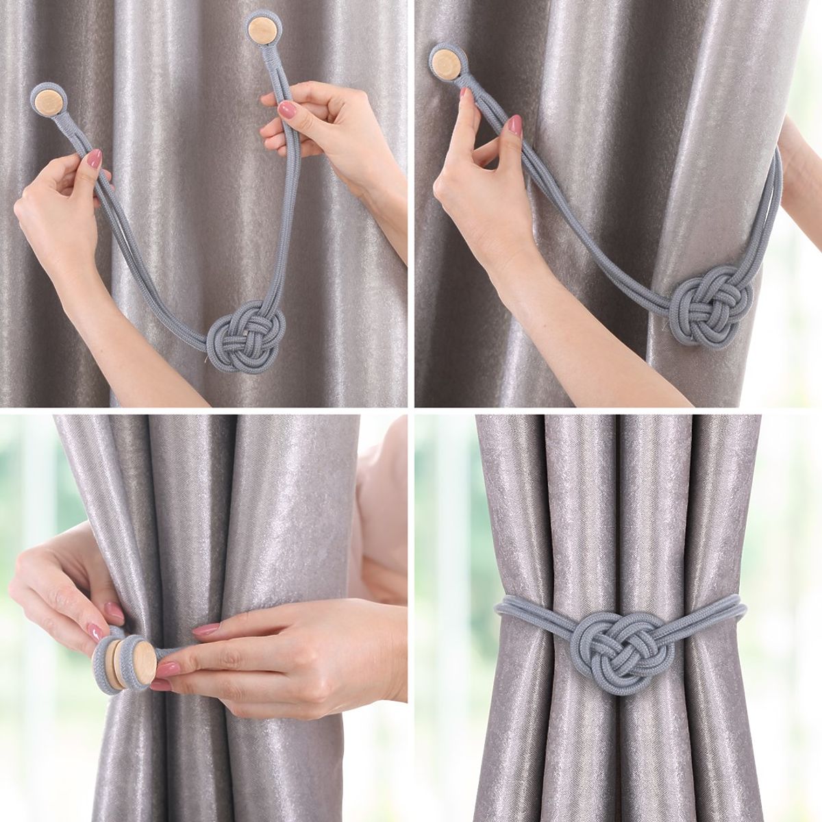 Curtains - Accessories EDMONTON Color Grey ameliahome
