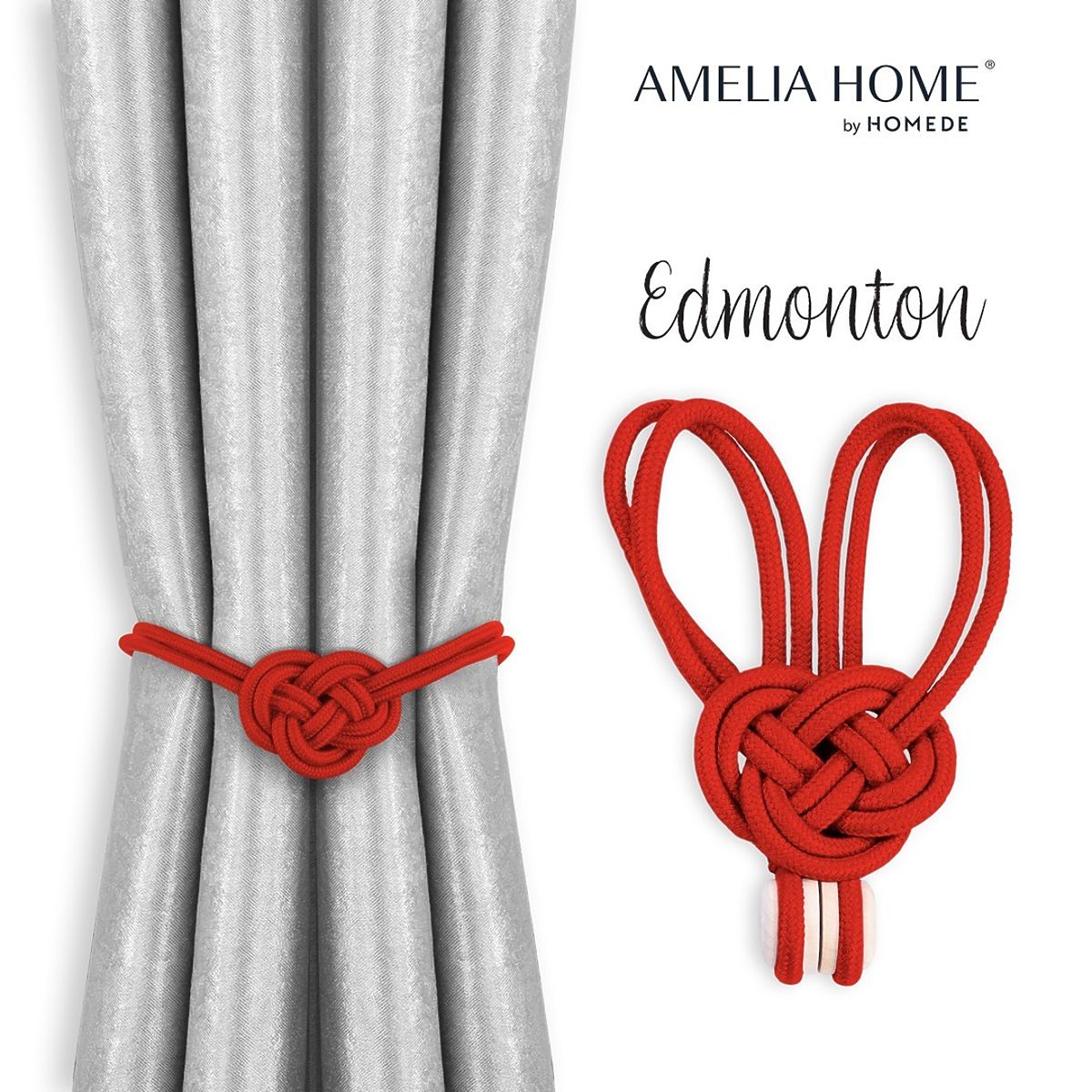 Curtains - Accessories EDMONTON color red ameliahome