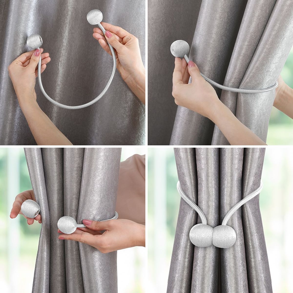 Curtains - Accessories TORONTO color turquoise ameliahome