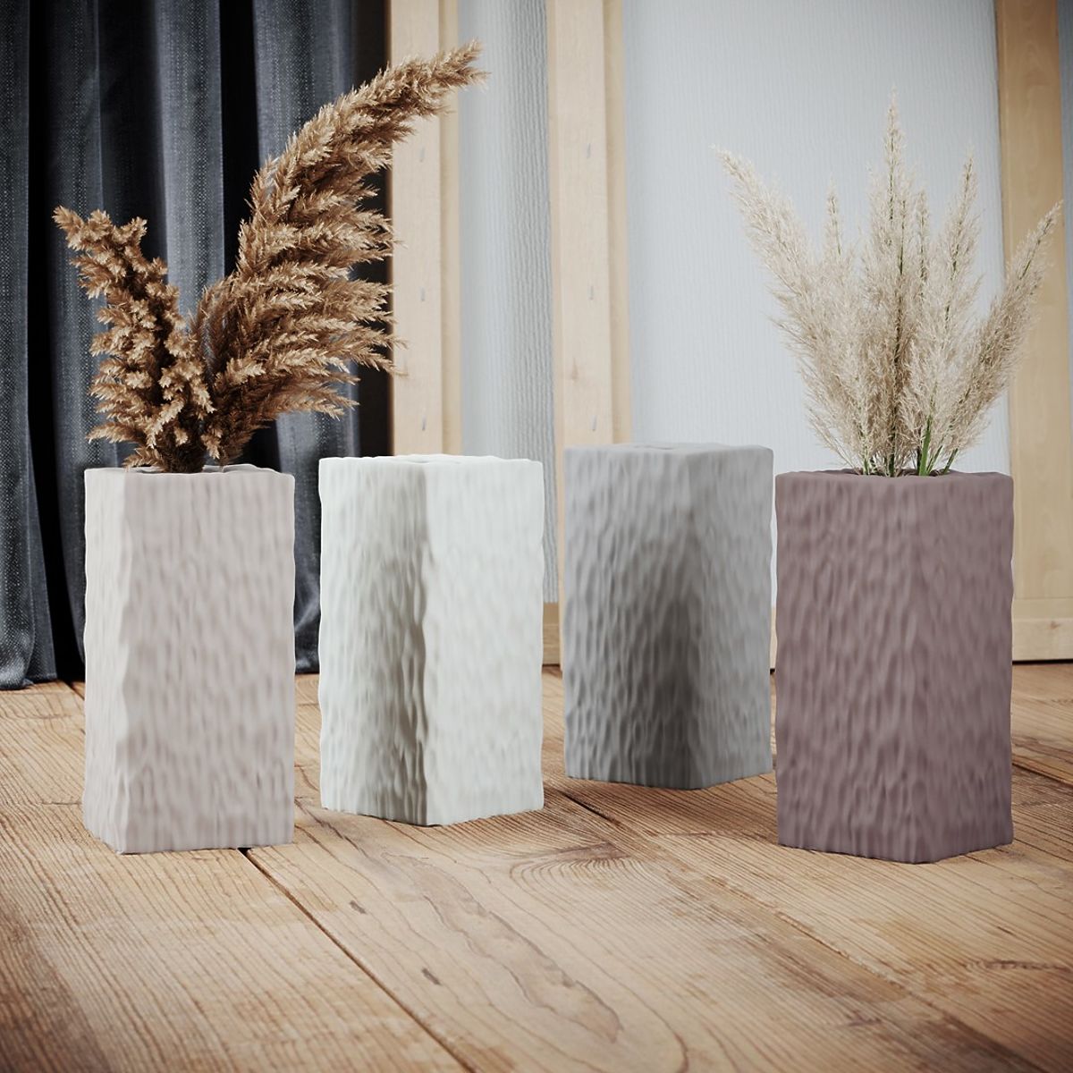 DEVON Vase Cream Color Minimalist Style for Interior AmeliaHome