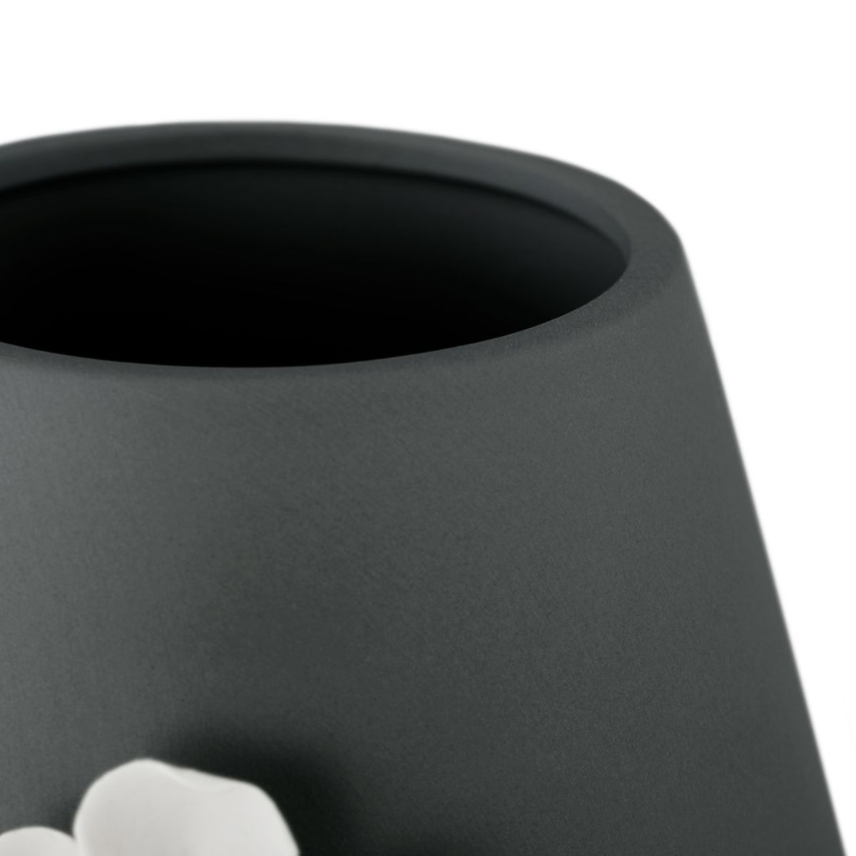 LUSITANO Flowerpot Black Color Classic Style for Interior AmeliaHome