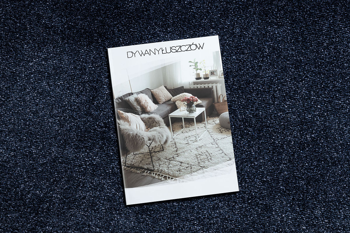 Round Carpet SOFTY Uniform, Solid Color, Dark Blue