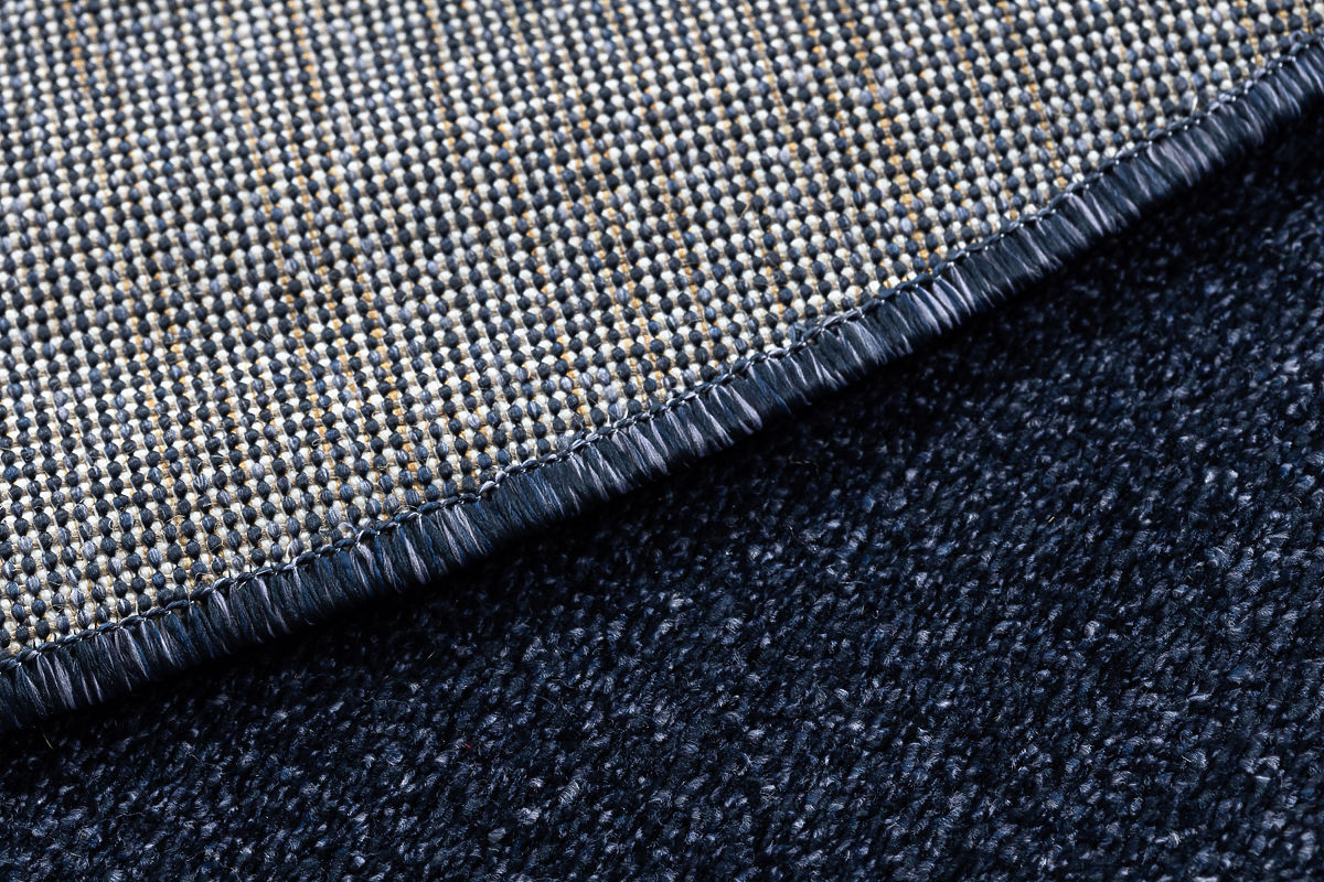 Round Carpet SOFTY Uniform, Solid Color, Dark Blue