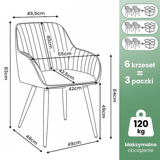 6x Velvet Swivel Chair with Stitching Beige TURNO Black Legs