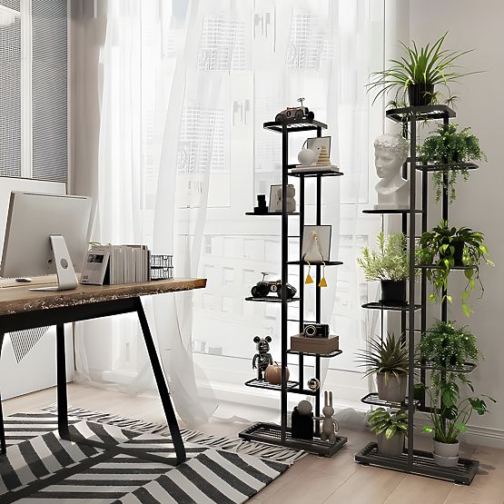 8-Level Plant Stand NEST Black