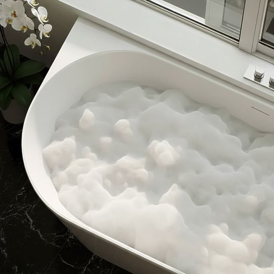 Acrylic Corner Bathtub BELLANTO SLIM 170 Right