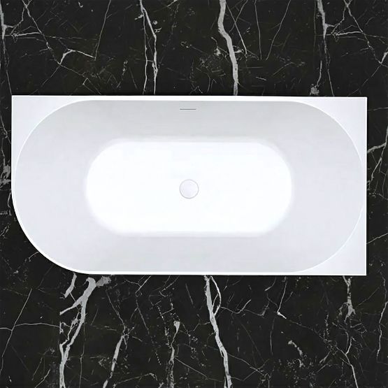 Acrylic Corner Bathtub BELLANTO SLIM 170 Right