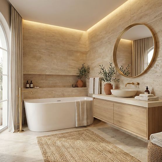 Acrylic Wall Bathtub OLIMPIA 150 cm