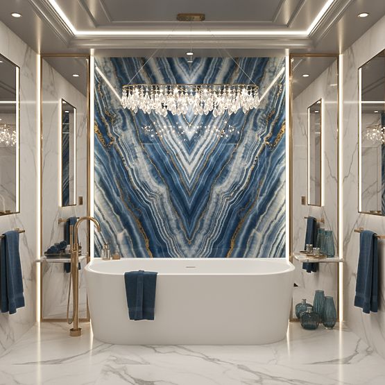 Acrylic Wall-Mounted Bathtub OLIMPIA 170 cm