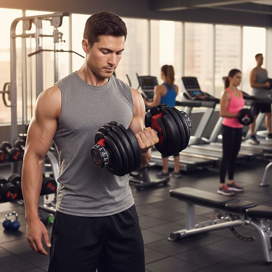 Adjustable Cast Iron Dumbbell with Stand Load 2.5-24 kg ModernHome