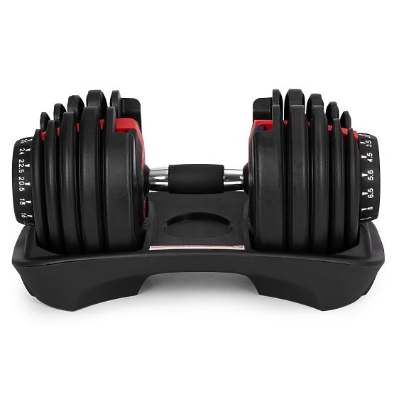 Adjustable Cast Iron Dumbbell with Stand Load 2.5-24 kg ModernHome