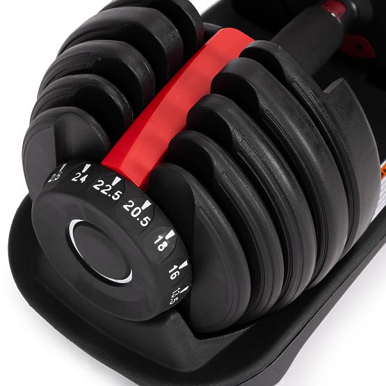 Adjustable Cast Iron Dumbbell with Stand Load 2.5-24 kg ModernHome