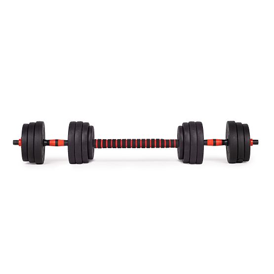 Adjustable Dumbbells 2 x 15kg Dumbbell Set 30kg Bar