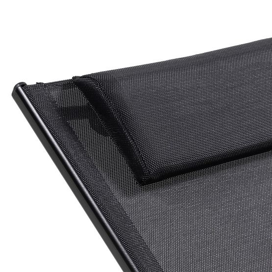Adjustable Garden Lounger Sandy, Black/Graphite