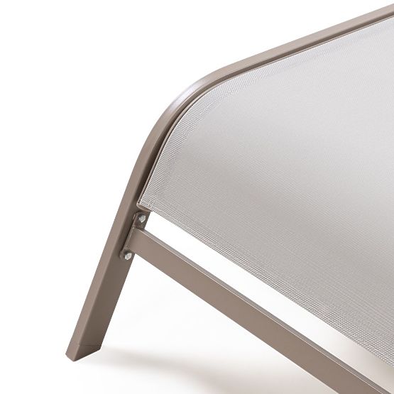 Adjustable Garden Lounger Sandy, Light Grey/Beige
