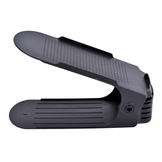 Adjustable Shoe Organizer Rack Black