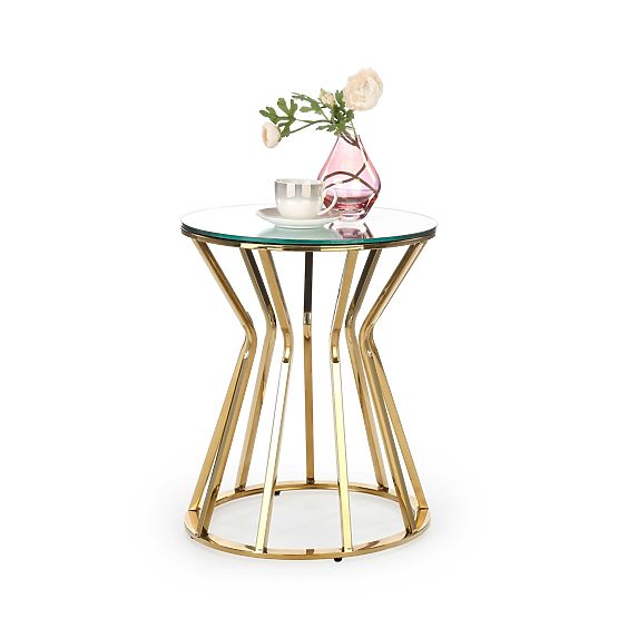 AFINA S Table, Mirror/Gold (1p=1pc)