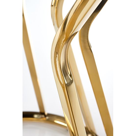 AFINA S Table, Mirror/Gold (1p=1pc)