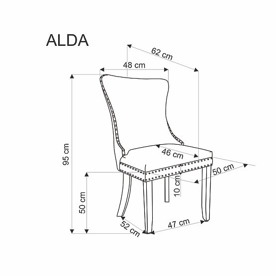 ALDA Chair Grey (1p=2pcs)