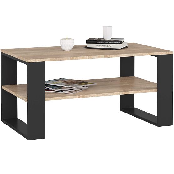 ALEX COFFEE TABLE OAK SONOMA / BLACK