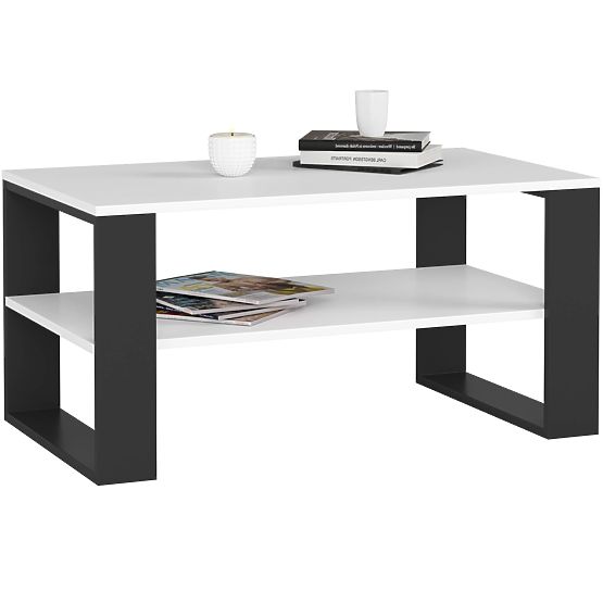 ALEX COFFEE TABLE WHITE / BLACK
