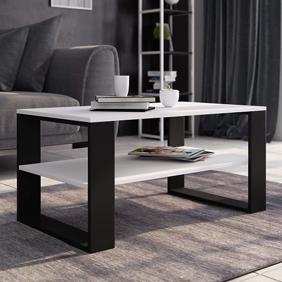 ALEX COFFEE TABLE WHITE / BLACK