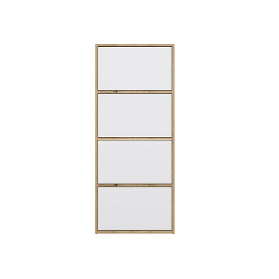 ALMA Sideboard Front WHITE Body ARTISAN OAK