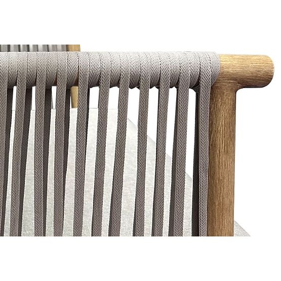 Aluminum Garden Sofa BLANDO - Large 3-Seater, 186 cm