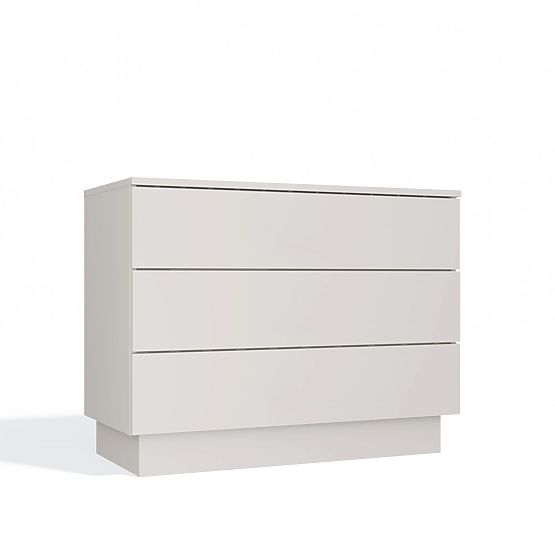 AMBER 3S Chest of Drawers 3 Drawers for Bedroom Living Room CASHMERE Beige