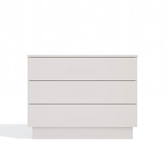 AMBER 3S Chest of Drawers 3 Drawers for Bedroom Living Room CASHMERE Beige