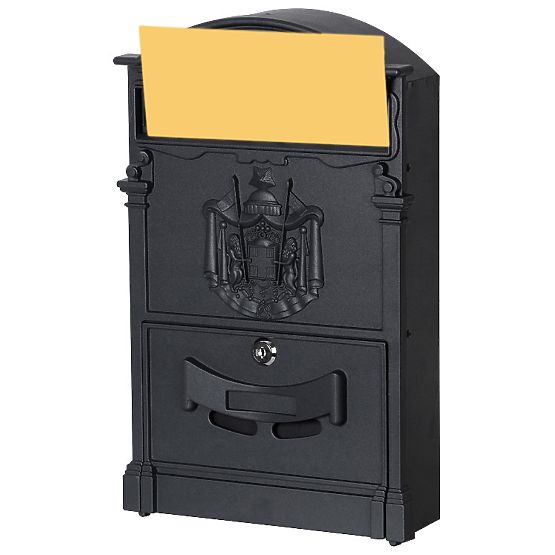 Amund Black Mailbox for Letters