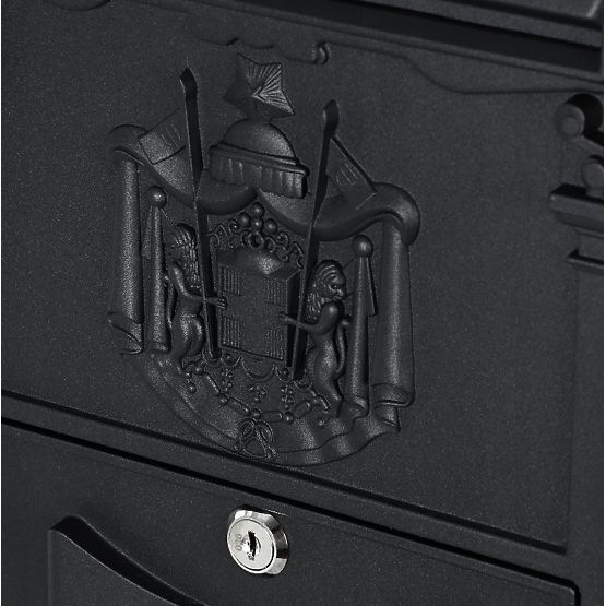 Amund Black Mailbox for Letters