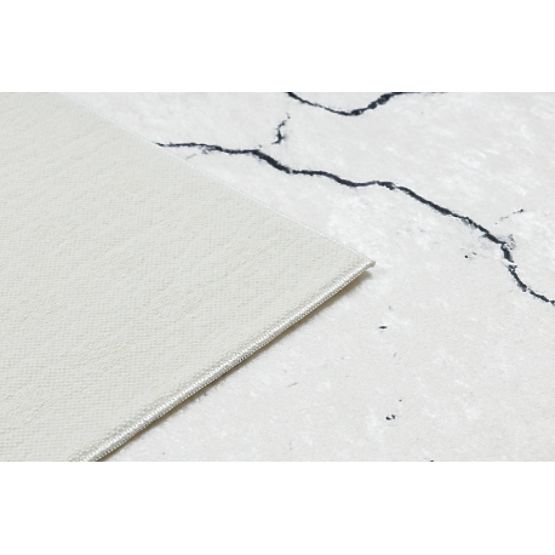 ANDRE Washing Mat 1126 Marble, Greek Anti-Slip - White/Gold