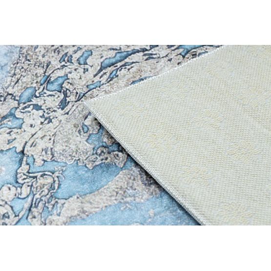 ANDRE Washing Mat Marble 2248 Anti-Slip - Blue