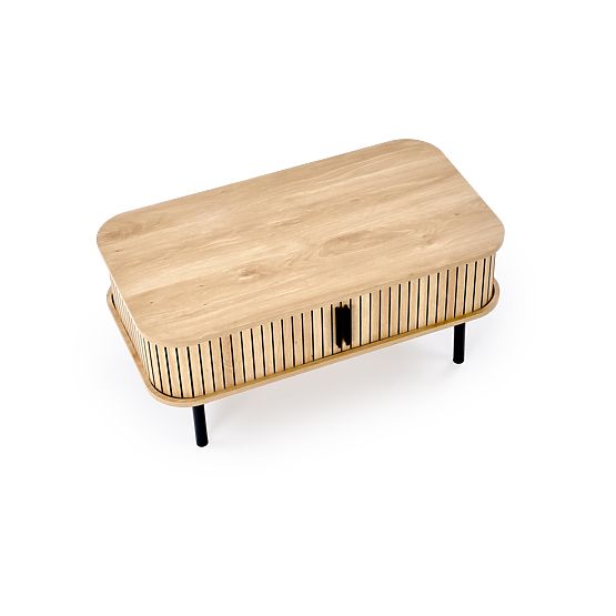 ANGELINA Coffee Table, Natural/Black (1p=1pc)