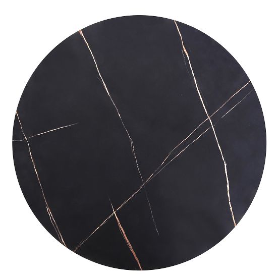 ANTICA Conference Table Top - Black Marble, Frame - Black (2p=1pc)