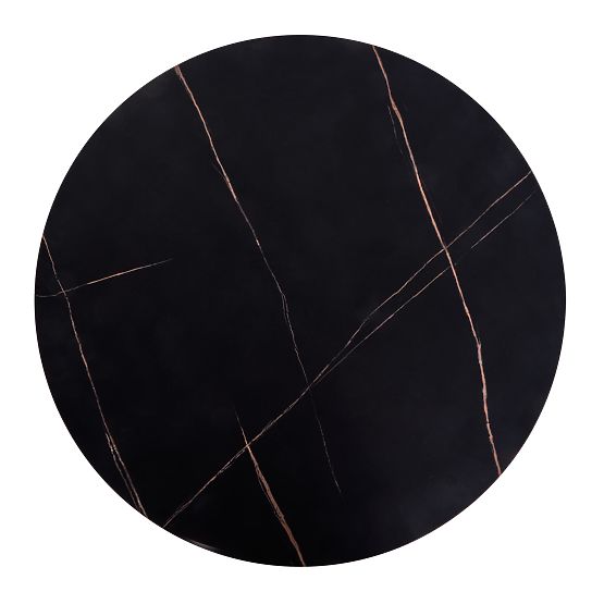 ANTICA Conference Table Top - Black Marble, Frame - Black (2p=1pc)