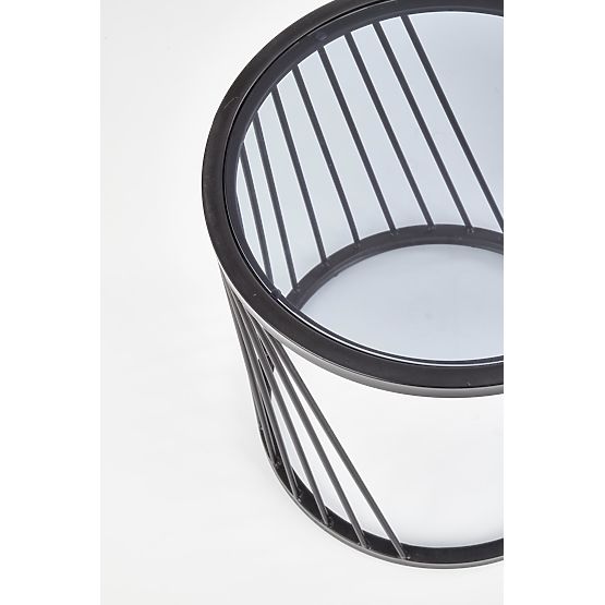 ANTILLA set of 2 tables black / smoked (1p=1pc)