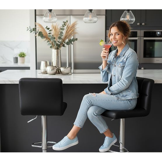 Arako Black Bar Stool