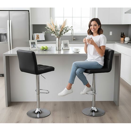 Arako Black Bar Stool