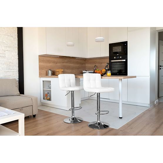 Arako White Bar Stool