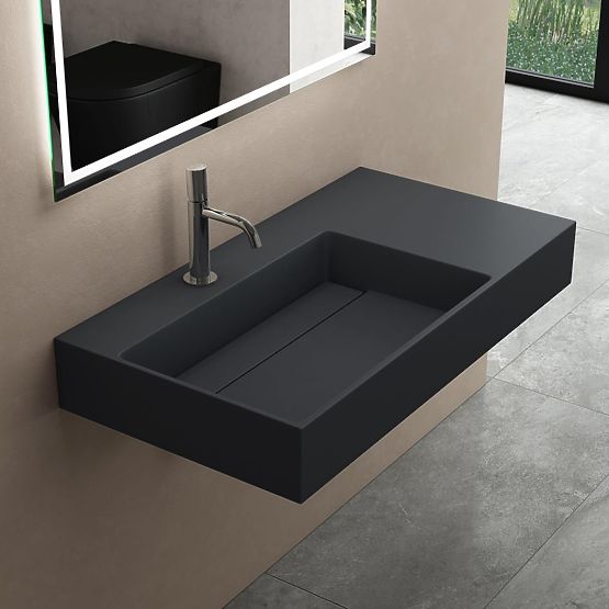 Archi 90 CM Matte Gray Composite Sink