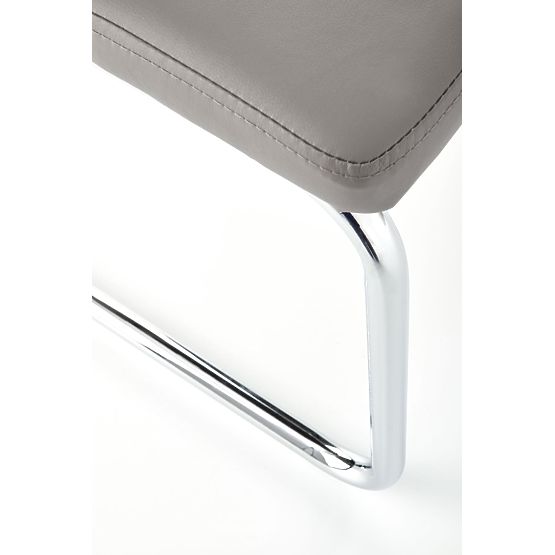 ARCO Chrome Metal Chair / Eco Leather Color Ash (1p=2pcs)
