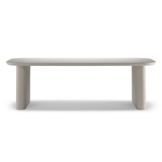 Astiara Garden Table 240 cm, Cement, Light Beige, Matte