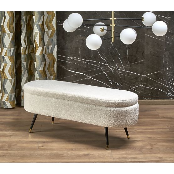 AVEIRO Bench with Storage, Cream