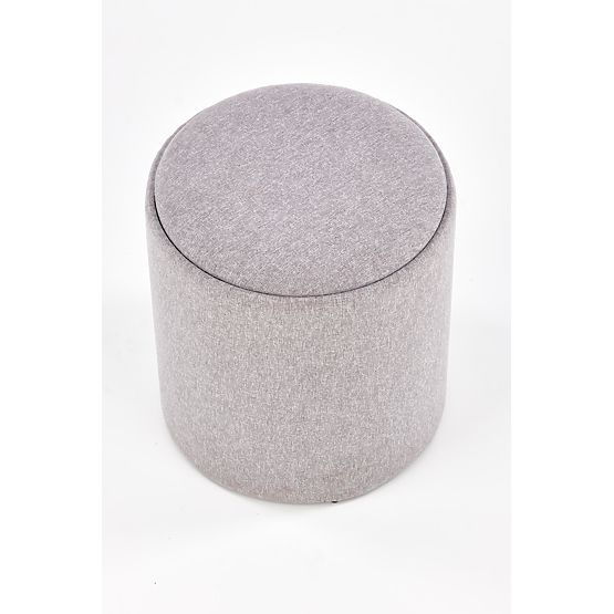 AVIKO Set of 2 Poufs, Light Gray