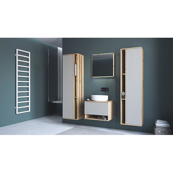 AVIOLA Mirror 60 cm + LED Artisan Oak (1p=1pc)